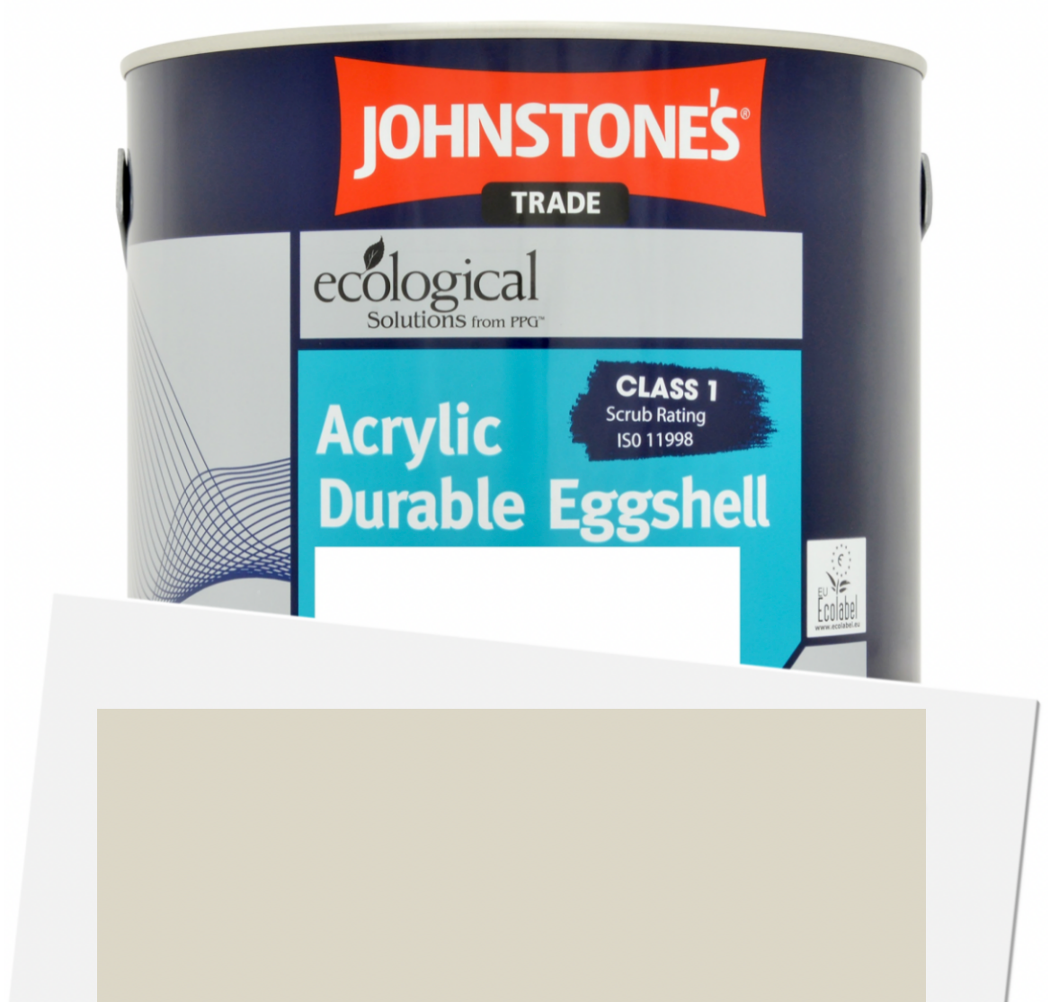 5L Johnstone's Trade Acry Dura - F&B Shadow White 282, Estate Eggshell