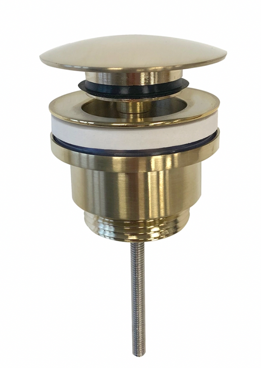 Drench Universal Basin Waste - For Basins with or Without an Overflow - Brushed Brass