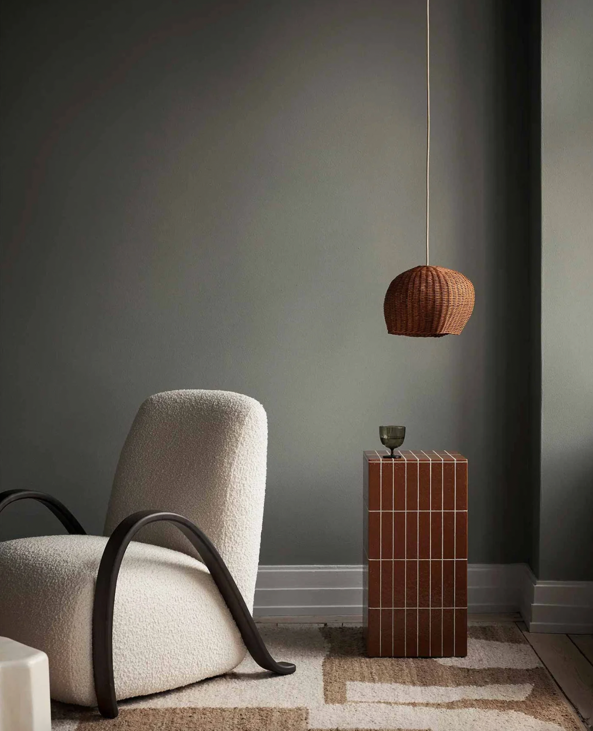 ferm LIVING Drape Lampshade in Small, W: 32 x H: 24 x D: 29 cm