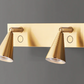 Wilkins double wall light in brass