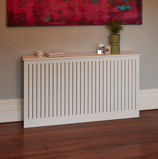 Elspeth Large Radiator Cover In Snow White - LARGE
