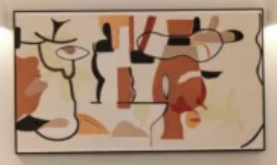 Abstract Faces Canvas 140x80cm
