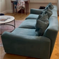 Dark Cyan 3 Seater Sofa, 85x260x105cm