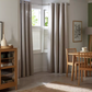 Habitat Linen Look Blackout Eyelet Curtain-Oatmeal-168x229cm
