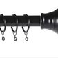 Argos Home Ext Metal Classic Ball Curtain Pole - Black