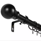 Argos Home Ext Metal Classic Ball Curtain Pole - Black