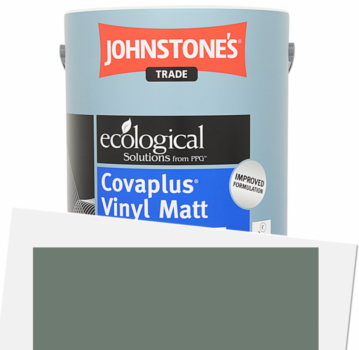 2.5L Johnstone’s Trade  Covaplus - F&B  No. 47 Green Smoke, Estate Emulsion