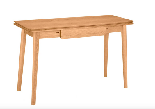 Bow Oak Folding Desk or Console in Oak