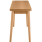 Bow Oak Folding Desk or Console in Oak