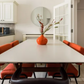 White Dining Table, 80x140x190cm