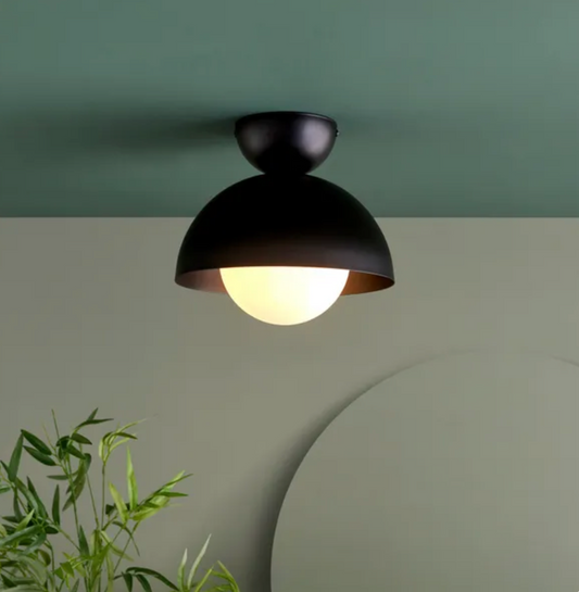 Elements Lunebar Flush Ceiling Light, 23x25x25cm