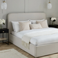 Ascot Ottoman Storage Bed - Natural, King, 220x171x112cm
