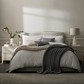 Ascot Ottoman Storage Bed - Natural, King, 220x171x112cm