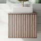 Billy 600mm Wall Hung Vanity Unit with Fluted Drawer Front & Countertop
