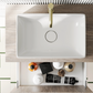 Billy 600mm Wall Hung Vanity Unit with Fluted Drawer Front & Countertop