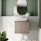 Billy 600mm Wall Hung Vanity Unit with Fluted Drawer Front & Countertop