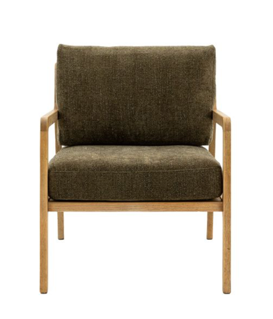 Cortona Armchair - Moss Green, 83x67.5x83cm