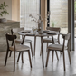Hatfield Round Dining Table - Smoked, 110x110x75cm