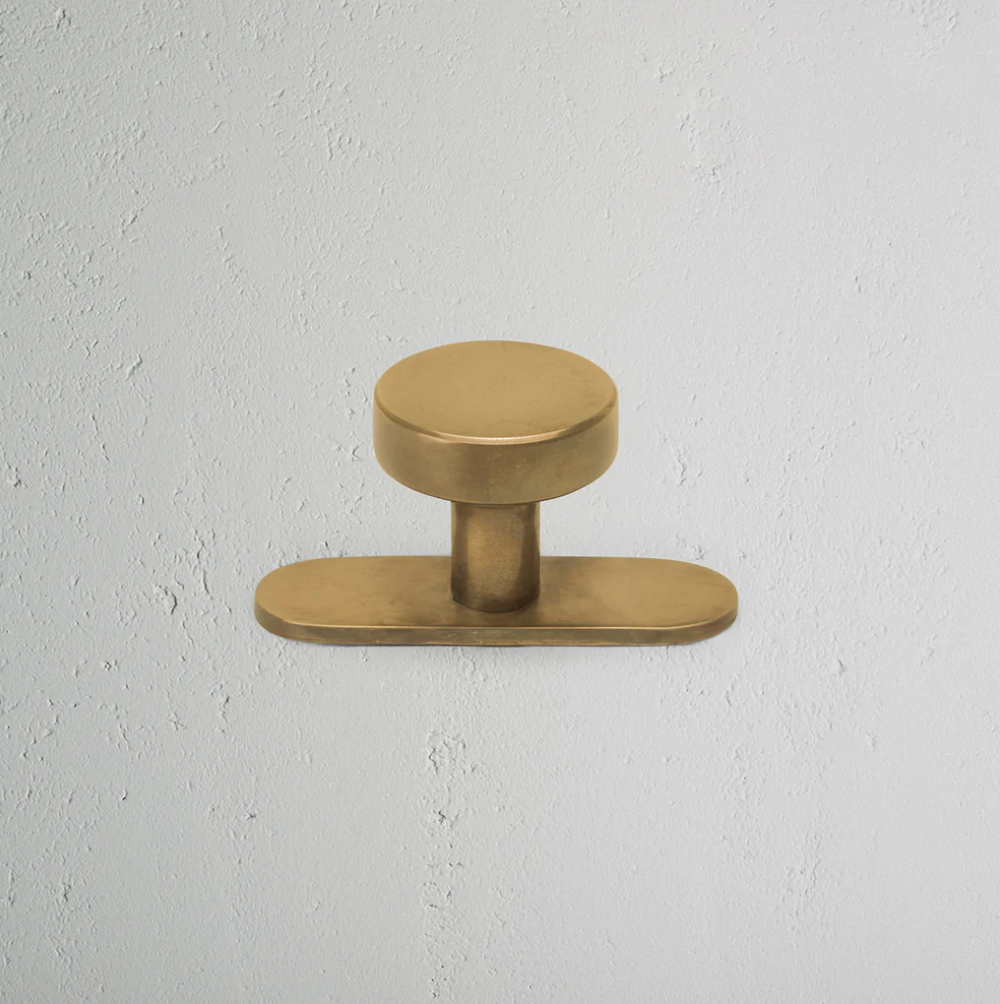 Kilburn Furniture Knob - Antique Brass