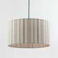 Noah Hessian Striped Lamp Shade - Natural