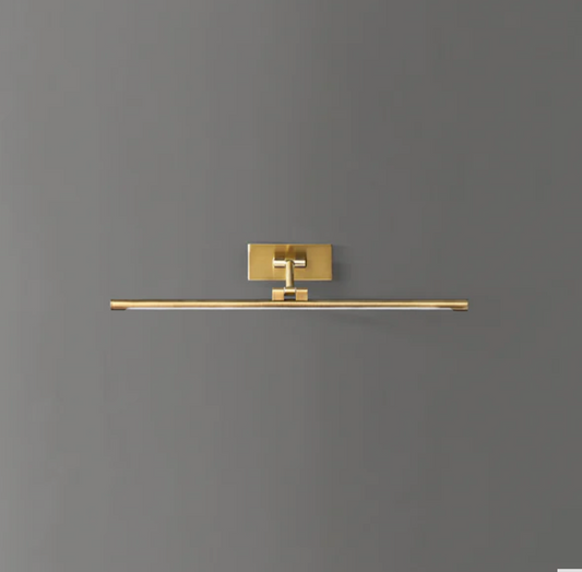 smaller milton picture light in brass