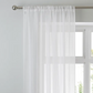 Aspen Slot Top Single Voile Panel - White W 145cm x D 230cm