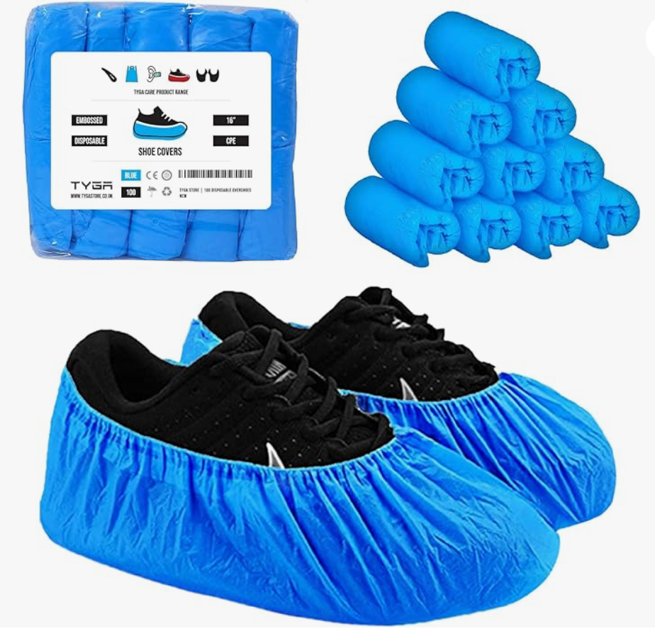 TYGA STORE 100 Pieces Disposable Shoe Covers