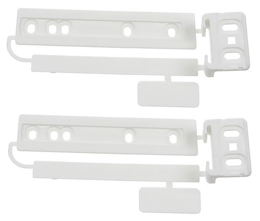 2 X Compatible Zanussi Integrated Fridge & Freezer Door Mounting Bracket Fixing Slide