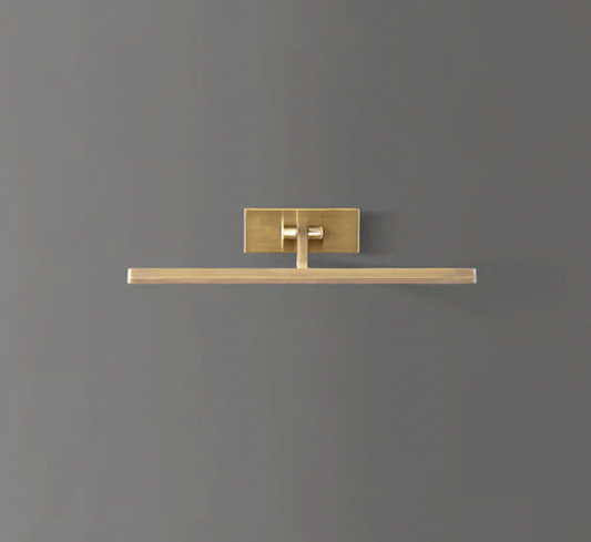 Dimmable Smaller Blake Picture Light in Antique Brass finish