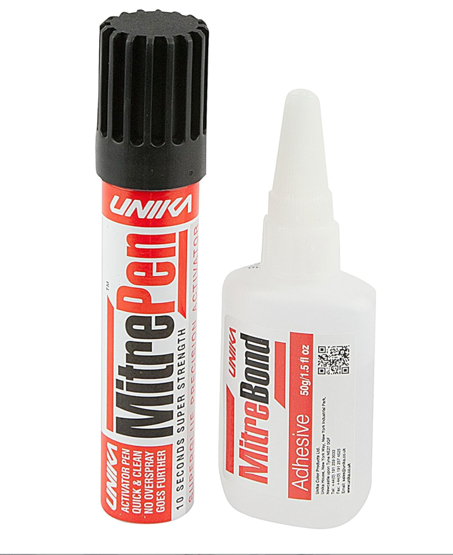 Unika MitreBond Industrial Superglue and MitrePen Activator