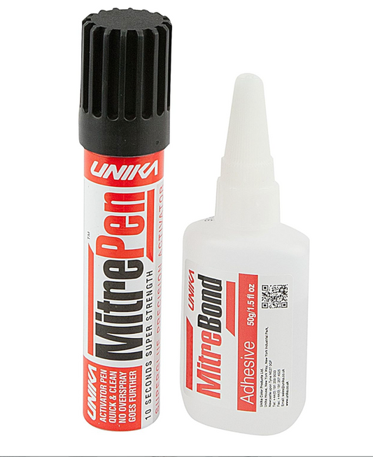 Unika MitreBond Industrial Superglue and MitrePen Activator