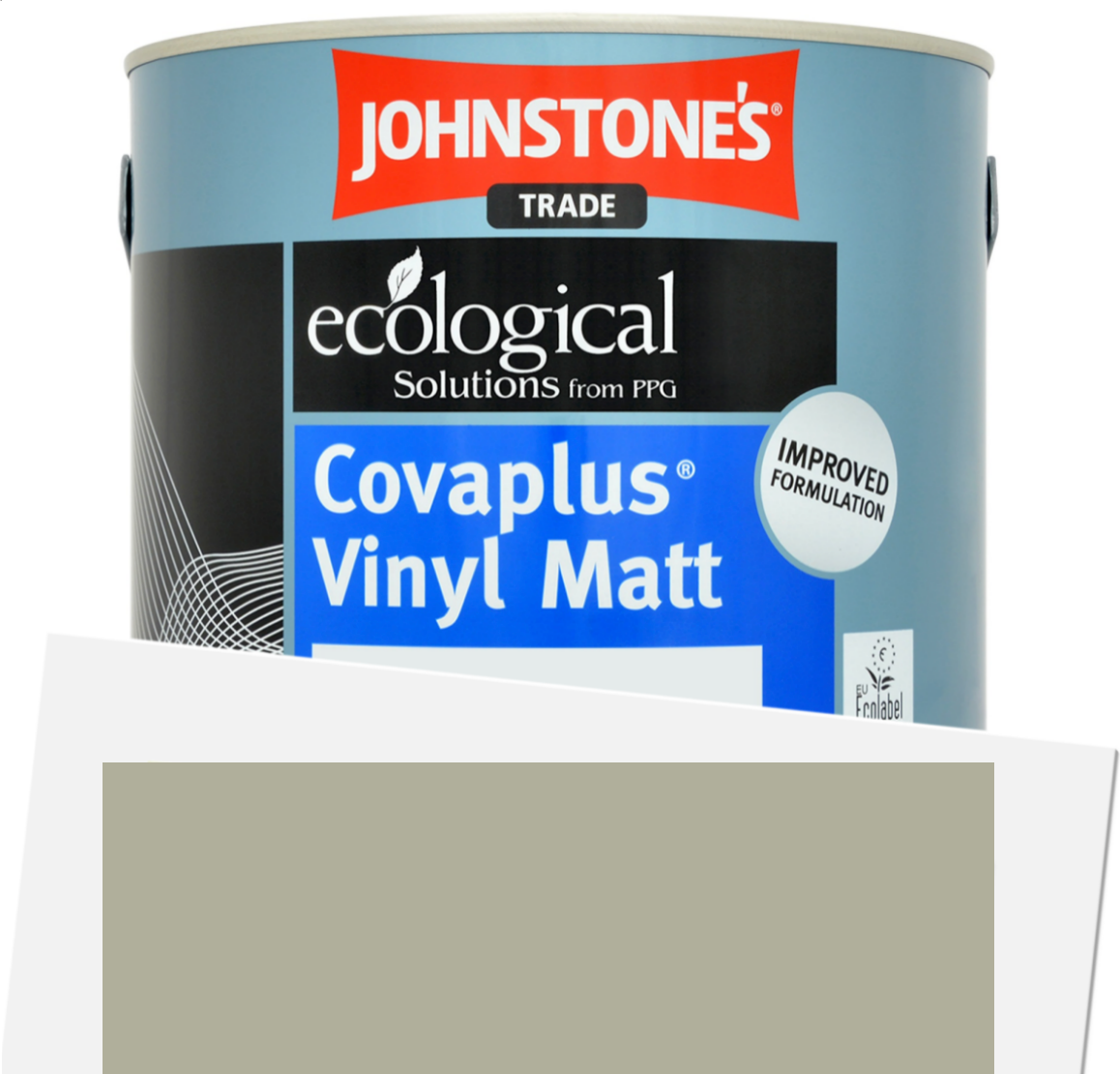 2.5LT Johnstone's Trade Covaplus - F&B French Gray no.18, Dead Flat