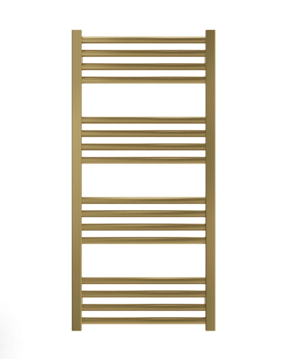 Crosswater MPRO Heated Towel Rail 900 x 430mm - Brushed Brass