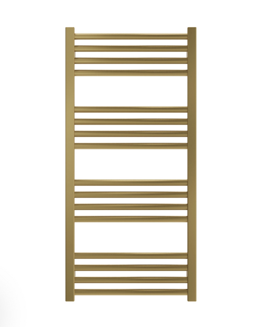 Crosswater MPRO Heated Towel Rail 900 x 430mm - Brushed Brass