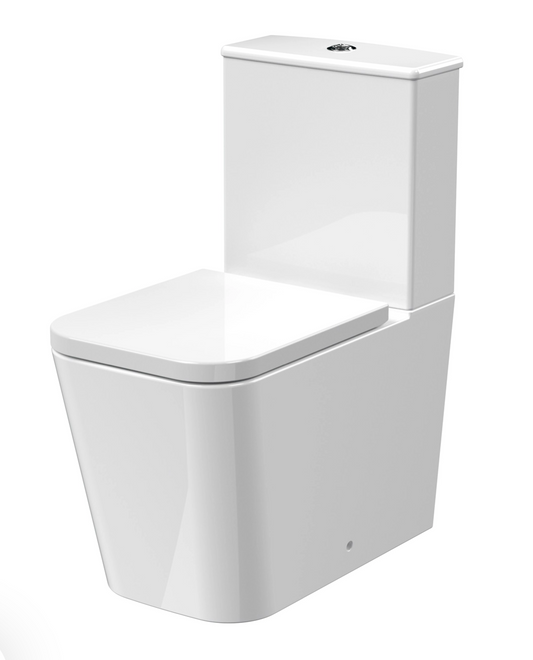 Emily Rimless Fully Back to Wall Close Coupled Toilet & Soft Close Seat