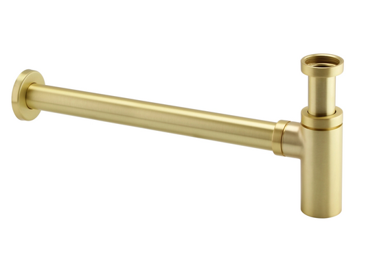 Harbour Clarity Bottle Trap - Brushed Brass
