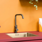 ARMSTRONG Grooved Kitchen Mixer Tap - Antique Brass