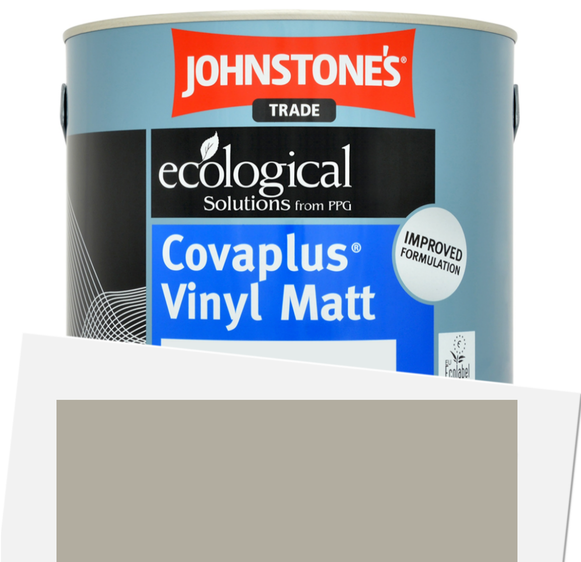 2.5L Johnstone's Trade Covaplus - F&B Hardwich White No.5, Dead Flat