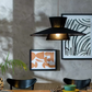 Habitat Otton 30x70cm Linen 2 Tier Easy Fit Shade - Black