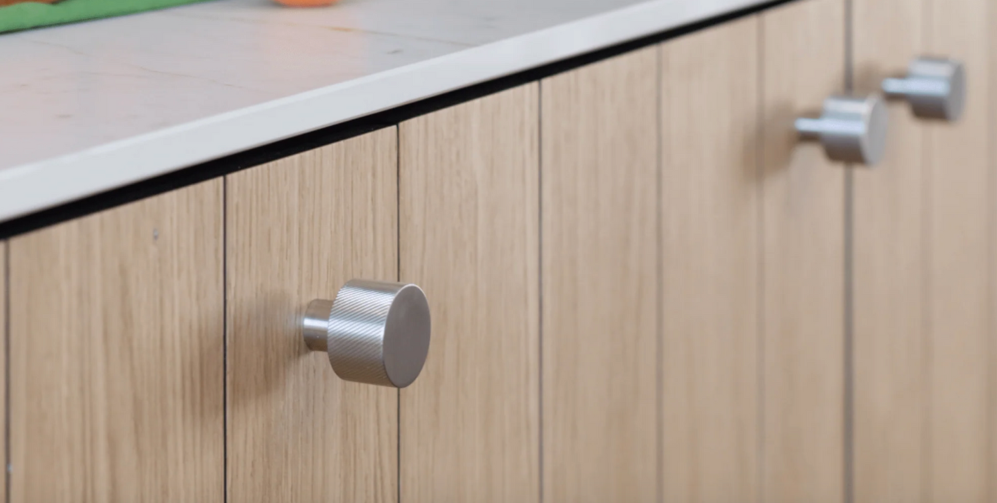 SWIFT Swirled Knob - Stainless Steel