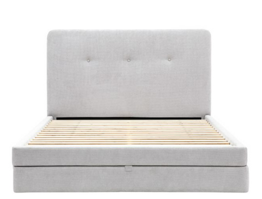 Marlowe Bedstead, King Bed, Taupe, 164x216x120cm