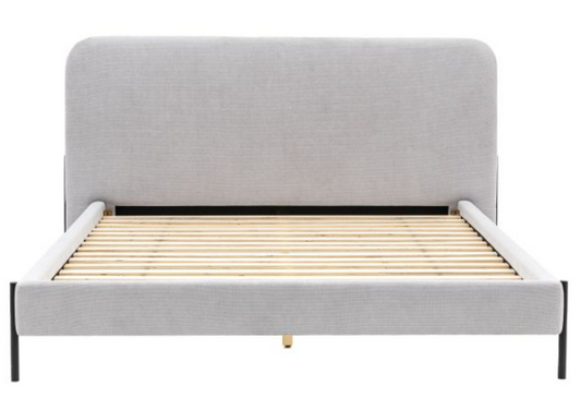 Oslo Bedstead, King Bed, Natural, 187x216x102cm