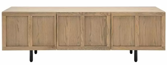 Panelled Media Unit, 125x40x40cm