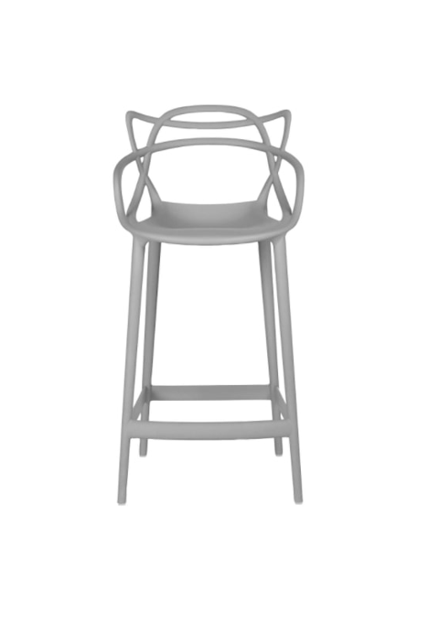 KARTELL MASTERS BY PHILIPPE STARCK BAR STOOL IN GREY, 50x50x99cm