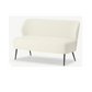 Made.com Topeka 2 Seater Sofa, Faux Sheepskin with Hairpin legs, 62x125x75cm