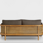 Sydney Cane Sofa, 85.6x195x83.2cm