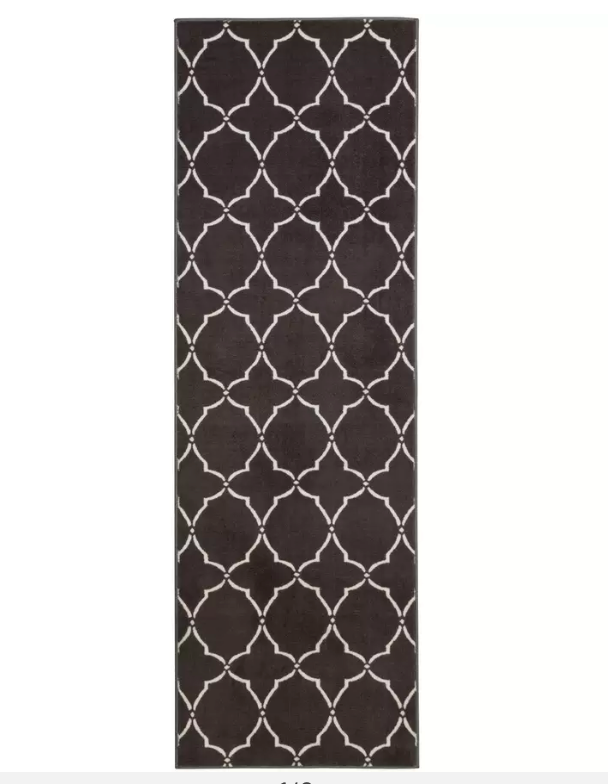 Habitat Trellis Runner - 66x200cm - Grey
