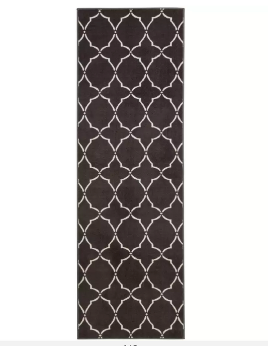 Habitat Trellis Runner - 66x200cm - Grey