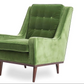 Scott Armchair Chair Green Velvet, 47x63x70cm