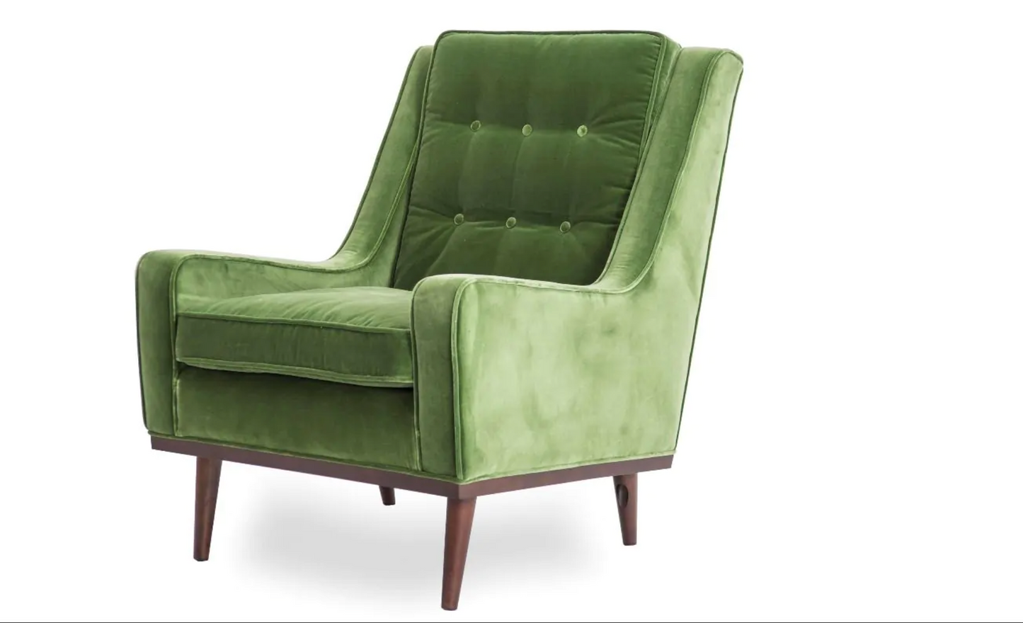 Scott Armchair Chair Green Velvet, 47x63x70cm